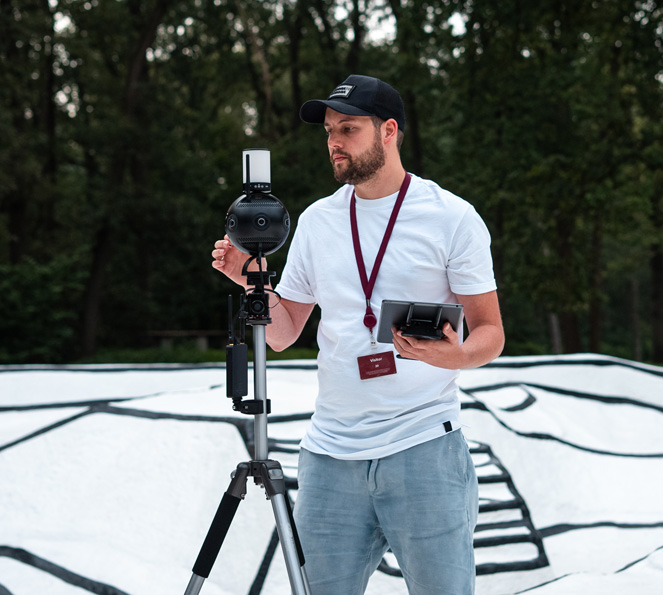 360 graden cameraman